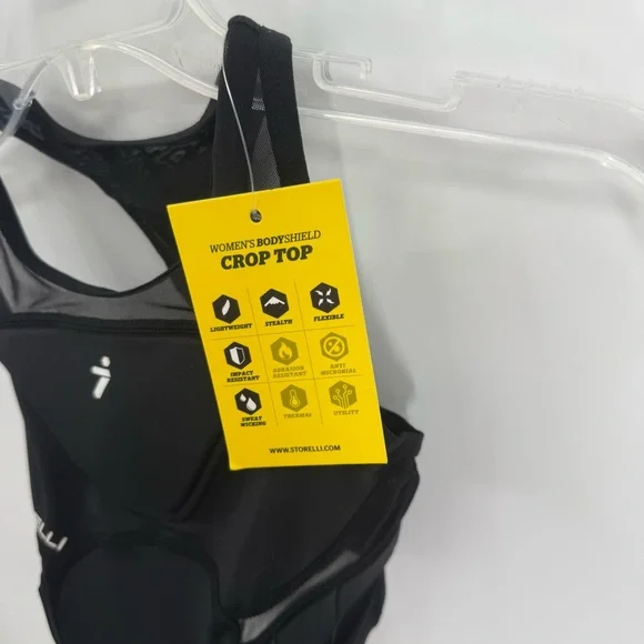 Storelli Women Size XS Bodyshield Crop Top NWT High-Impact Chest Rib Protection - Picture 5 of 9